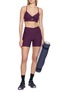模特儿示范图 - 点击放大 - BEYOND YOGA - Spacedye At Your Leisure 5" Biker Shorts