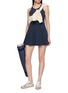 模特儿示范图 - 点击放大 - BEYOND YOGA - Ace Cross-Back Pleated Active Mini Dress