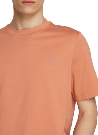  - BRUNELLO CUCINELLI - 纯棉 LOGO 圆领 T 恤