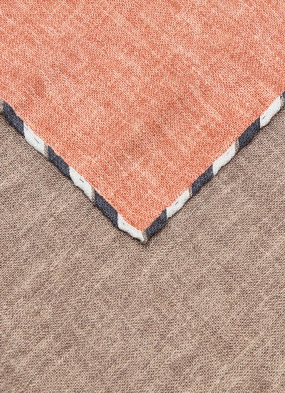 细节 - 点击放大 - BRUNELLO CUCINELLI - Patterened Silk Pocket Square