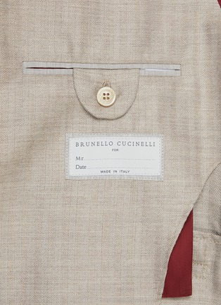  - BRUNELLO CUCINELLI - Flap Pocket Single Breasted Cashmere Silk Herringbone Suit