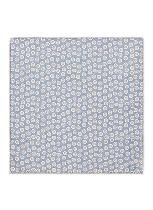 模特儿示范图 - 点击放大 - BRUNELLO CUCINELLI - Pattern Silk Pocket Square