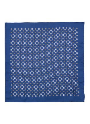 模特儿示范图 - 点击放大 - BRUNELLO CUCINELLI - 真丝印花方巾