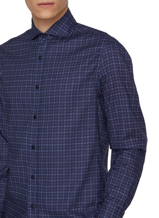  - BRUNELLO CUCINELLI - 敞角领印花衬衫