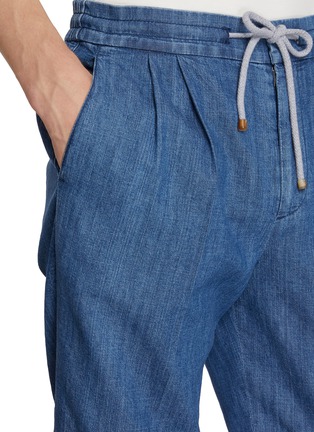  - BRUNELLO CUCINELLI - 抽绳牛仔长裤