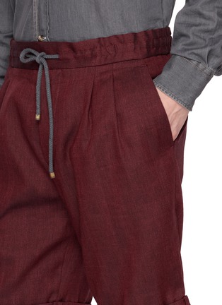  - BRUNELLO CUCINELLI - 系带褶裥长裤