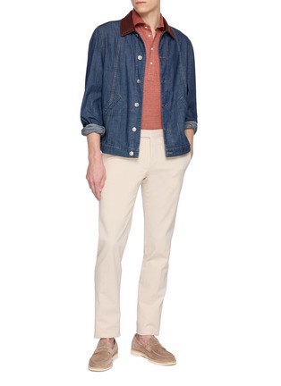 模特儿示范图 - 点击放大 - BRUNELLO CUCINELLI - 短袖 POLO 衫