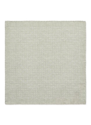 模特儿示范图 - 点击放大 - BRUNELLO CUCINELLI - 印花真丝方巾