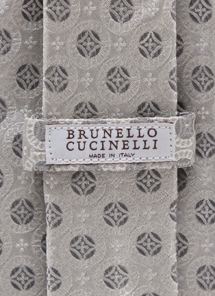 细节 - 点击放大 - BRUNELLO CUCINELLI - 真丝花纹领带