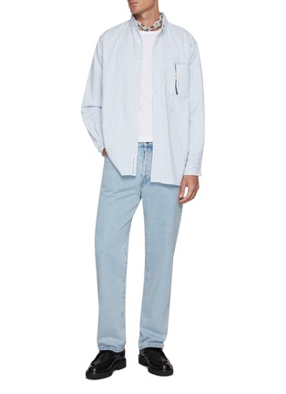 模特儿示范图 - 点击放大 - MAISON LABICHE - The Poitou On The Rock Cotton T-Shirt