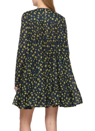 背面 - 点击放大 - MERLETTE - Voluminous Tiered Cotton Mini Dress