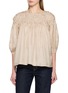 首图 - 点击放大 - MERLETTE - Hand Smocked Puff Sleeve Blouse