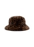 首图 –点击放大 - FJOLLA - Faux Fur Bucket Hat — Dark Leopard