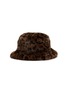  - FJOLLA - Faux Fur Bucket Hat — Dark Leopard