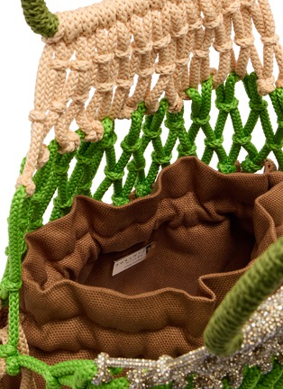 细节 - 点击放大 - ROSANTICA - Cefalù XL Strass Net Hand Bag