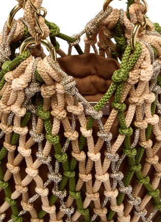 细节 - 点击放大 - ROSANTICA - Cefalù Strass Net Shopper Bag