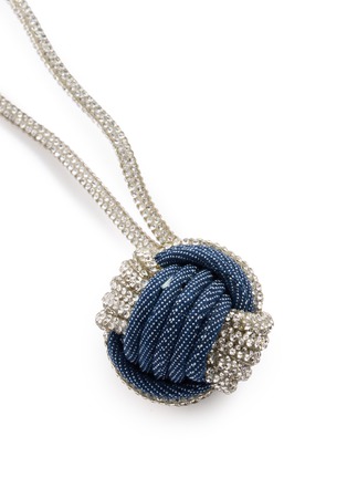 细节 - 点击放大 - ROSANTICA - Nodo Crystal Denim Bag Charm