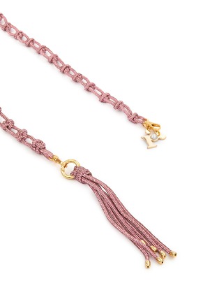 细节 - 点击放大 - ROSANTICA - Small Capri Crystal Embellished Yarn Strap