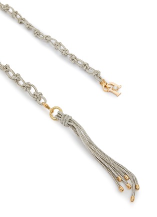 细节 - 点击放大 - ROSANTICA - Small Capri Crystal Embellished Yarn Strap