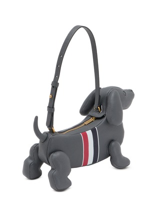 细节 - 点击放大 - THOM BROWNE - Hector Baguette Grained Leather Shoulder Bag