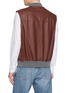 背面 - 点击放大 - BRUNELLO CUCINELLI - 皮革拉链背心