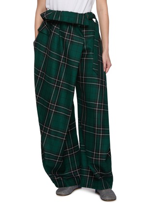 首图 - 点击放大 - JW ANDERSON - Plaid Fold Over Pants