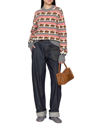 模特儿示范图 - 点击放大 - JW ANDERSON - Pig Fair Isle Sweater