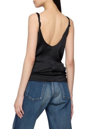 背面 - 点击放大 - JW ANDERSON - Knotted Waist Crinkle Silk Cami Top