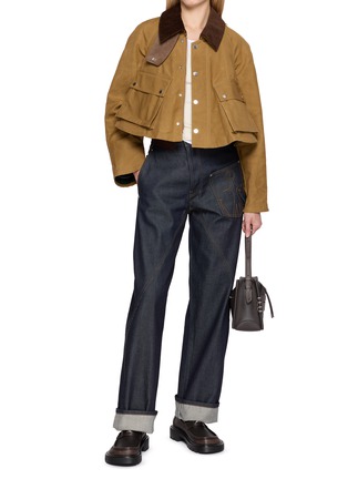 模特儿示范图 - 点击放大 - JW ANDERSON - Barn Cropped Cotton Jacket
