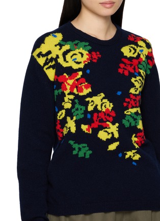  - JW ANDERSON - X Pringle Floral Intarsia Wool Knit Sweater