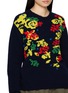  - JW ANDERSON - X Pringle Floral Intarsia Wool Knit Sweater