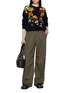 模特儿示范图 - 点击放大 - JW ANDERSON - X Pringle Floral Intarsia Wool Knit Sweater