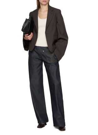 模特儿示范图 - 点击放大 - JW ANDERSON - Bell Sleeve Single Breasted Blazer