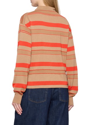 背面 - 点击放大 - JW ANDERSON - Knitted Striped Rugby Polo Shirt