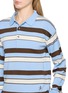  - JW ANDERSON - Knitted Striped Rugby Polo Shirt