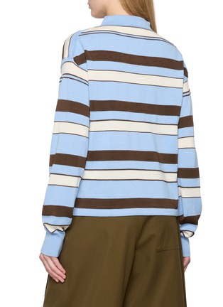 背面 - 点击放大 - JW ANDERSON - Knitted Striped Rugby Polo Shirt