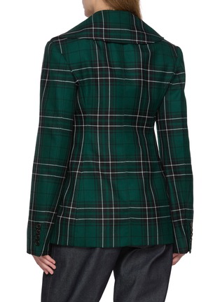 背面 - 点击放大 - JW ANDERSON - Cinched Waist Plaid Double Breasted Blazer