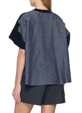 背面 - 点击放大 - SACAI - 牛仔拼接 T 恤