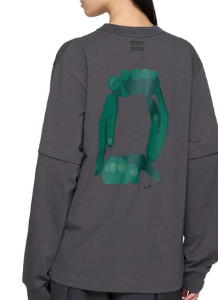  - SACAI - X GEOFF MCFETRIDGE 印花纯棉 T 恤