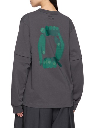 背面 - 点击放大 - SACAI - X GEOFF MCFETRIDGE 印花纯棉 T 恤
