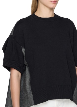  - SACAI - 牛仔拼接上衣