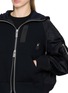  - SACAI - Raglan Sleeve Zip Up Hoodie