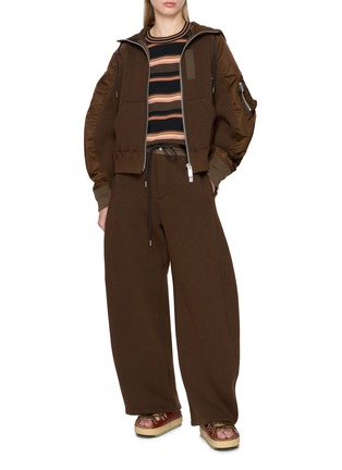 模特儿示范图 - 点击放大 - SACAI - Raglan Sleeve Zip Up Hoodie