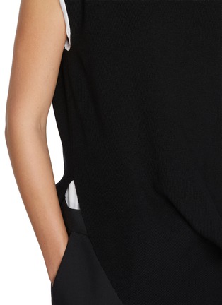  - SACAI - 拼接针织连衣裙