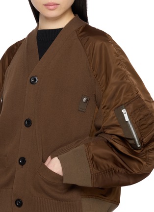  - SACAI - 拼接针织夹克