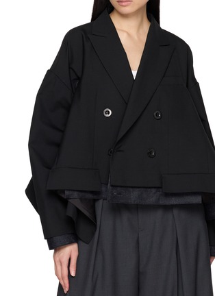  - SACAI - 拼接剪裁西湖外套