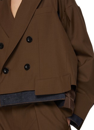  - SACAI - 拼接剪裁西服外套