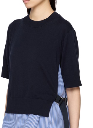  - SACAI - 拼接针织上衣