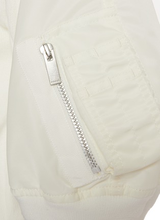  - SACAI - 拼接泡泡袖针织上衣