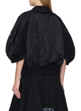 背面 - 点击放大 - SACAI - Puff Sleeve Dark Wash Denim Jacket